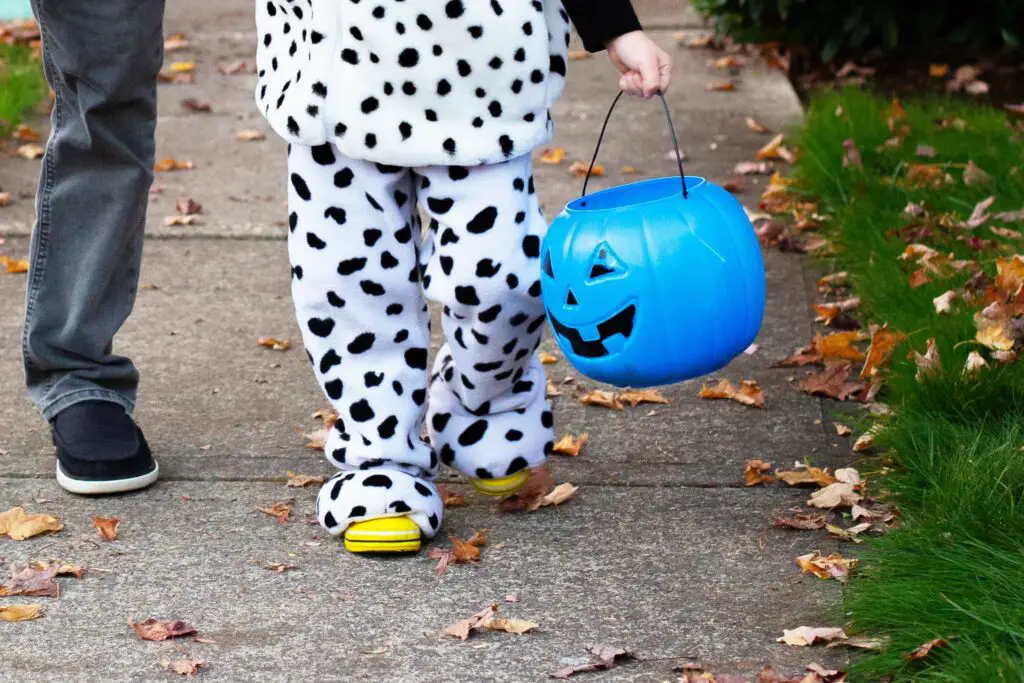 blue buckets for halloween