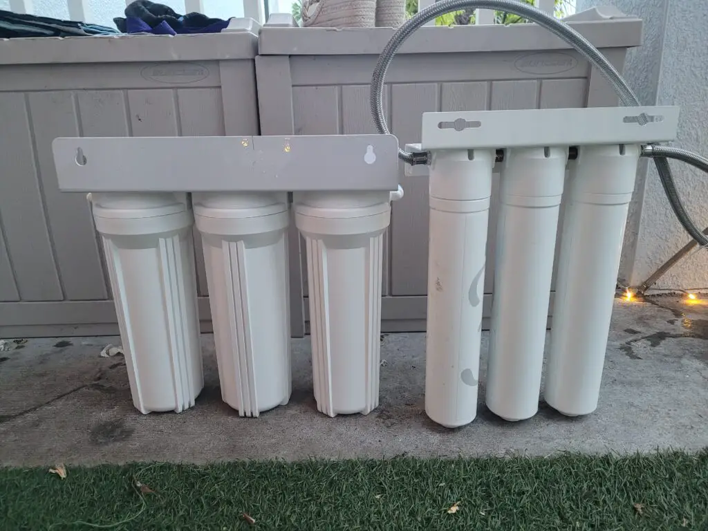 Filter on the left is Omica Organics $290 filter. Filter on the right was a competitors $600 filter. 
