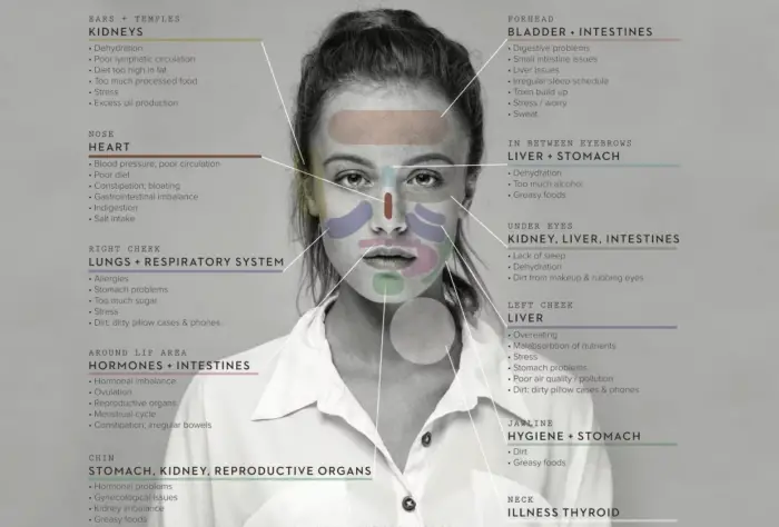 chinese face mapping